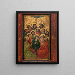 The miracle of Pentecost - Anonymous — framed artwork on a wall