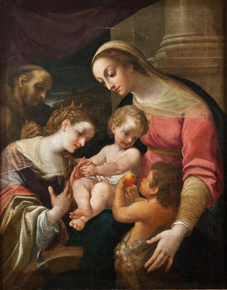 The Mystic Marriage of Saint Catherine - Anonymous — artwork view