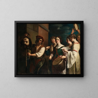 The Triumph of David - Anonymous — framed artwork on a wall