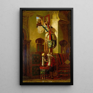 The Meeting II - Anonymous — framed artwork on a wall