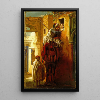 The Meeting - Anonymous — framed artwork on a wall