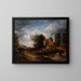 The valley farm - Anonymous — framed artwork on a wall