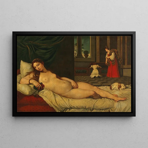 La Vénus d'Urbino - Anonymous — framed artwork on a wall