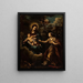 The Virgin and Child with Saint Martha - Anonymous — framed artwork on a wall