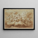 The Virgin and Child surrounded by saints - Anonymous — framed artwork on a wall