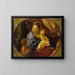 The Virgin and Child with the Infant Baptiste - Anonymous — framed artwork on a wall