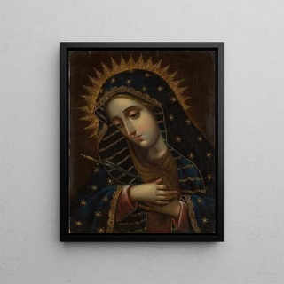 La Vierge des Douleurs - Anonymous — framed artwork on a wall