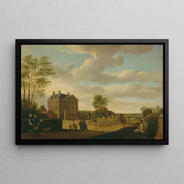 The Zwanenburg House in Halfweg - Anonymous — framed artwork on a wall