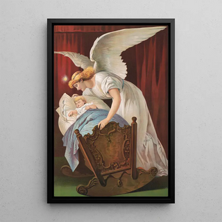 Reproduction of the painting The Angels Whisper - Anonymous