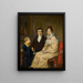 La famille du professeur Cornelis Anne den Tex - Anonyme — framed artwork on a wall
