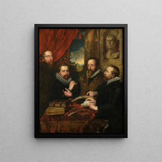 The Four Philosophers - Anonymous — framed artwork on a wall