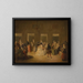 Theme of the Venetian Carnival in the Monastery Parlour - Anonymous — framed artwork on a wall