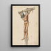 The thief on the cross - Anonymous — framed artwork on a wall