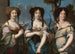 a Triple portrait of women formerly called The Nieces of Mazarin - Anonymous — artwork view