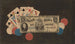 Trompe-l'œil A full hand with tokens and a 5-dollar bill - Anonymous — artwork view
