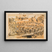 Genuine Painting of the Army Supply Troops in Action - Anonymous — framed artwork on a wall