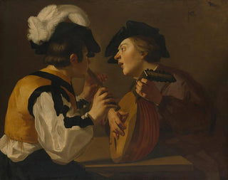 Two musicians - Anonymous — artwork view