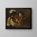 Two musicians - Anonymous — framed artwork on a wall