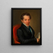 Monsieur inconnu avec une partition - Anonyme — framed artwork on a wall