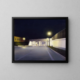 Passage souterrain à New York - Anonyme — framed artwork on a wall