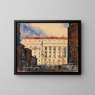 Building unidentified - Anonymous — framed artwork on a wall