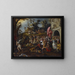 Vanity or the Fight Against Death - Anonymous — framed artwork on a wall