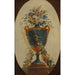 Reproduction of the painting Vase of flowers draped with garlands - Anonymous
