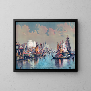 Venice, pride of the sea - Anonymous — framed artwork on a wall