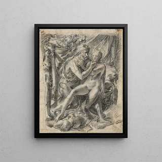 Green and Pomona Painting - Anonymous — framed artwork on a wall