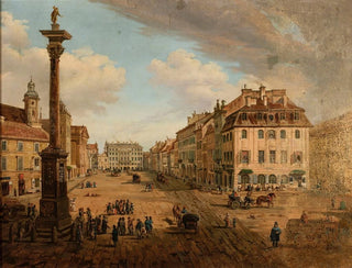 View from the Castle Square towards Krakowskie Przedmieście - Anonymous — artwork view