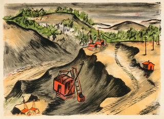 View of a mining site - Anonymous — artwork view