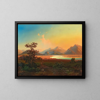 View of Salzburg - Anonymous — framed artwork on a wall