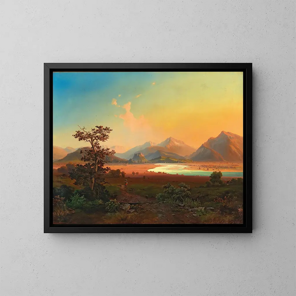 View of Salzburg - Anonymous — framed artwork on a wall
