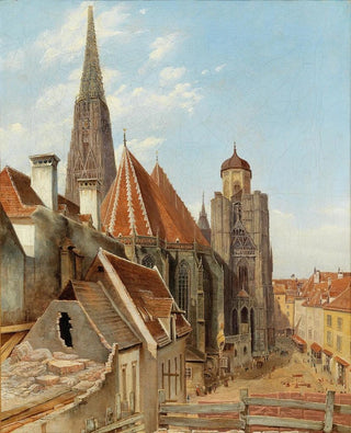 View of Saint-Étienne Cathedral - Anonymous — artwork view