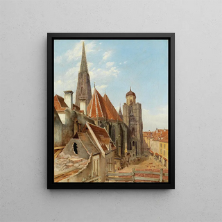View of Saint-Étienne Cathedral - Anonymous — framed artwork on a wall
