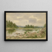 View of a River - Anonymous — framed artwork on a wall