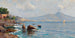 View of the Gulf of Naples with Vesuvius in the background - Anonymous — artwork view