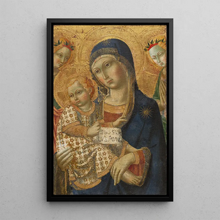 Virgin and Child in Majesty - Anonymous — framed artwork on a wall