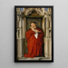 Virgin and Child in a niche - Anonymous — framed artwork on a wall