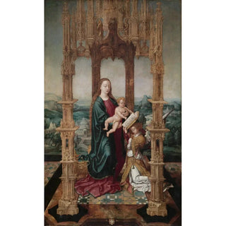 Virgin and Child under a canopy - Anonymous — artwork view