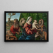 the Virgin and Child with saints - Anonymous — framed artwork on a wall