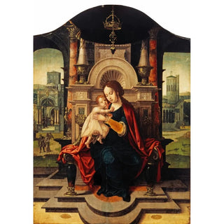 Reproduction of the painting Virgin and Child Painting - Anonymous