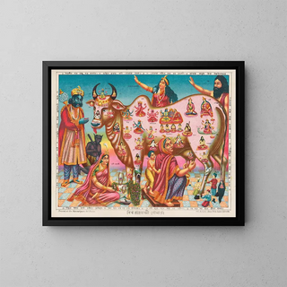 Vishva Rajalakshmi Gomata - Anonymous — framed artwork on a wall