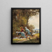 Lavandières au bord de la rivière - Anonymous — framed artwork on a wall