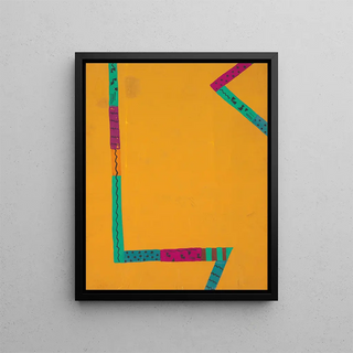 Lightning leaf Wetterleuchten - Anonymous — framed artwork on a wall