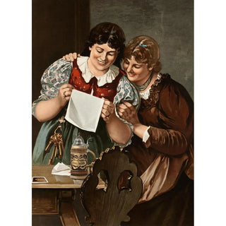 Reproduction of the painting Publicité pour les bières fines de Wiedemann - Anonyme