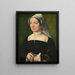 Wife of a Family Member of Hondecoeter - Anonymous — framed artwork on a wall