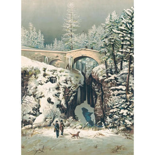 Reproduction of the painting Winter Painting in Switzerland - Anonymous