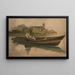 a woman holding a baby in a boat - Anonymous — framed artwork on a wall