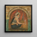 a seated woman at the window smoking - Anonymous — framed artwork on a wall